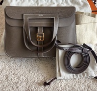 Hermes Halzan 25  Etoupe GHW