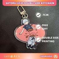Jujutsu Kaisen Keychain Satoru Gojo Keychain Jujutsu Gojo Double Layer Acrylic Keychain Accessories