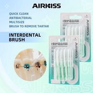 AIRKISS  Interdental Brush Orthodontic Toothbrush I Shape 0.4mm-1.0mm * 10 Pcs Deep Clean
