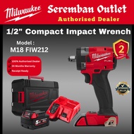 Milwaukee M18 1/2" Compact Impact Wrench 339Nm / FIW212 / Impact Wrench / Milwaukee Impact Wrench / 