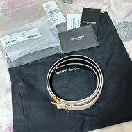 YSL Saint Laurent Monogramme Belt 皮帶 腰帶 (2cm) 長85cm