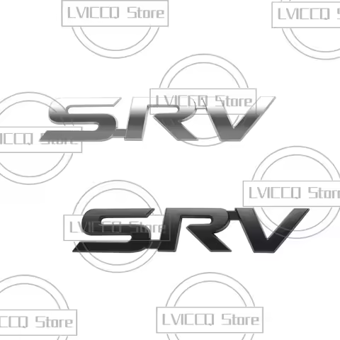 Car Emblem 3D Metal SRV Badge Logo Body Decals Sticker For Toyota Hilux Vigo D4D Revo RAV4 GR Sport 