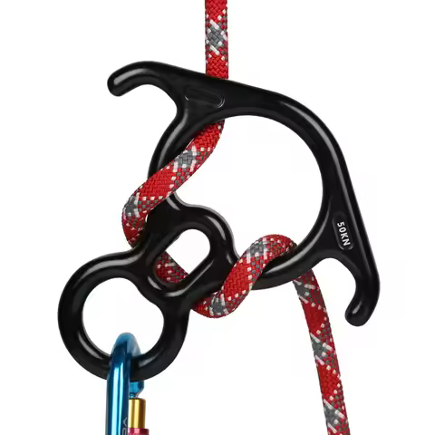 Rock climbing descender 8 descend ring downhill OX Horn eight ring 50NG Hoop Abseiling Device downhi