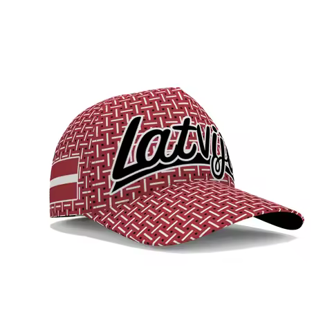 Latvia Baseball Caps Custom Made Name Fishing Team Logo Hats Country Travel College Latvija Nation F