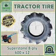 TIRE for Tractor  600 x 12 6.00 x 12 8-ply Rating Superstone Brand