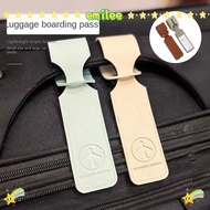 EMIL Baggage Boarding Pass, Bag Accessory PU Leather Luggage Tag, Mini Anti-loss Baggage Suitcase Ta