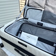 【JcE_ShOp】日本品牌LOJEL CUBO前開式29.5吋FIT行李箱可擴充拉鍊硬殼拉桿箱升級版-象牙白