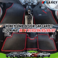 Car BW LAXCY Carpet Honeycomb Floor Mat X1 X3 X4 X5 X6 X7 Car