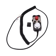 (CEHZ) Universal Cnc 4 Axis Mpg Pendant Hand Wheel 100 Pulse 5V & Emergency Stop Cnc Router Handwhee