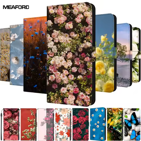 Leather Wallet Cover For Samsung Galaxy Note 20 Case Note 5 8 9 10 Pro Plus Lite Flip Stand Book Mag