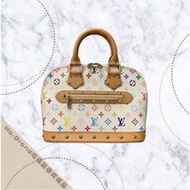【天朝上品】二手品 《Louis Vuitton LV 村上隆 白色33彩 alma 艾瑪 手提包》