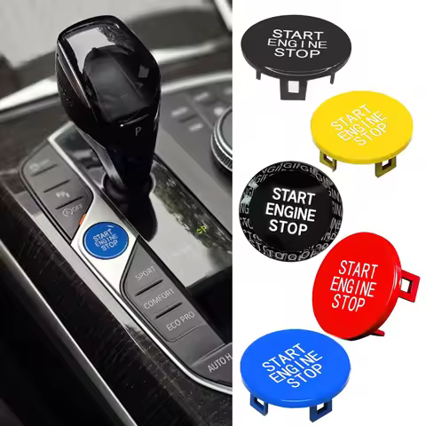 Car Engine Start Button Ignition Trim Cover For BMW 1 2 3 8 X5 X6 X7 Z4 Series F40 F44 G20 G22 G14 G
