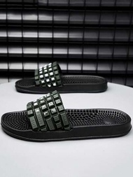 Zapatillas de masaje planas para hombre, de verano y para exteriores, para reflexología podal