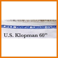 ۩ ✸ US KLOPMAN SUPERFINE 60'' WHITE  FABRIC FOR SCHOOL UNIFORMS AND NURSE