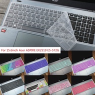 For 15.6inch Acer ASPIRE EX2519 E5-572G Soft Ultra-thin Silicone Laptop Keyboard Cover Protector