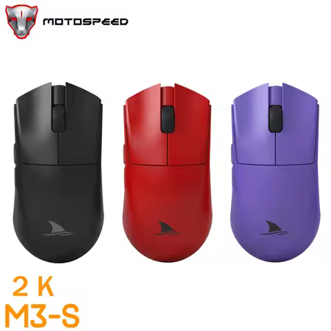 Motospeed Darmoshark M3s Mouse Mini 2KHz E-sports Gaming Mouse Wired 2.4G Wireless BT5.0 26000DPI Op