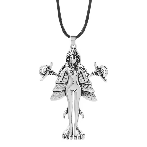 Lucifer Satan Amulet Necklace Personalized Occult Amulet Neck Chain For Men Women Vintage Faith Pend