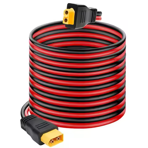 6m 3m 1.5m 12AWG XT60 Male to XT60 Female Charging Cable for ALLPOWERS R600 R1500 R2500 Ecoflow Rive