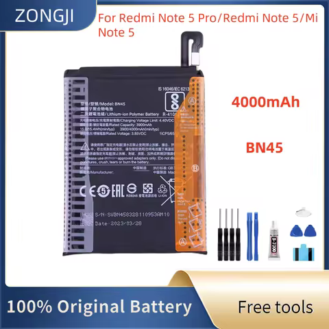 New Battery BN45 4000mAh Battery For Mi Redmi Note 5 Note5 Pro BN45 Phone Replacement Batteries +Fre