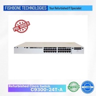 CISCO C9300-24T-A Stackable Switch, Network Advantage (Refurbished)