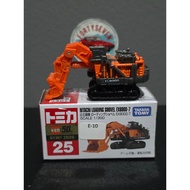 Tomica Hitachi Loading Shovel EX8000-7 (2020) No. 25 Unsealed loose open Sticker used seal