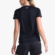 2XU Womens Aero Womens Performance T Shirt (Black/Silver) - Sports Direct