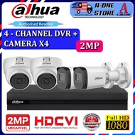 DAHUA 4-CHANNEL 2MP Full HD 1080P CCTV 4CH DVR recorder + Camera Package Set P2P View on phone