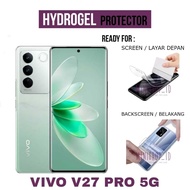 Tempered Glass Vivo V27 V27 Pro V27E Anti-Scratch Hydrogel Clear Screen Guard Handphone