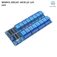 Relay 16 Ch 5V 12V 16 Channel Chanel Optocoupler Module Arduino Module 16Ch 10A