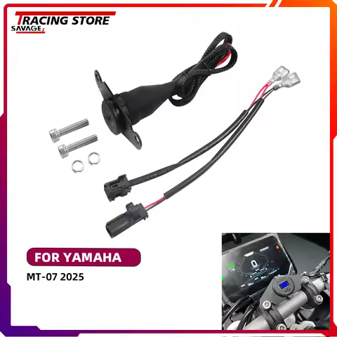 Motorycle 3.0 Quick Charger Dual USB Auxiliary 12V Outlet Power Connector Socket For Yamaha MT-07 MT