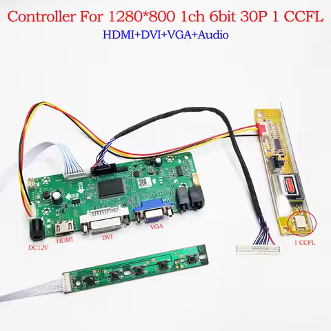LCD Controller board For LP141WX1 LP141WX3 LP154W01 LP154W02 LP154WX4 M141NWW1 1280x800 HDMI VGA VGA