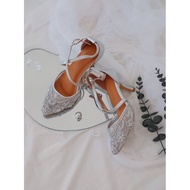 Weddingshoes wedding shoes sequin shoes lace shoes ARGENT shoes