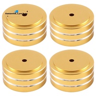 4Pcs 40X20mm Aluminum HIFI AMP Speaker Isolation Stand Turntable  Feet Pad
