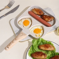 Hot Sale Household Medical Stone Kitchen Frying Pan Non-Stick Pan Four-Hole Omelet Pan Breakfast Egg