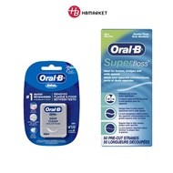Oral-B Glide Deep Clean Floss Cool Mint 40m | Oral-B Super Floss Dental Floss Mint 50S