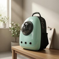 Space Capsule Pet Backpack Ventilated Space-Capsule Pet Carrier Bubble Backpack Carrier Zipper Closu