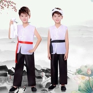 Children's Farmers Village Girl Po Performance Costume Sheep Baby Farmers Performance Costume Drama 