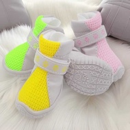 Pet Shoes Spring Autumn Breathable Mesh Shoes Dog Shoes Cute Poodle Teddy Shoes 3 Colors Sneakers