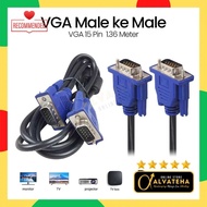 VGA Cable 15 Pin Male to Male 1.36 Meter High Quality Cable