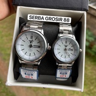 SEIKO TANGGAL HARI / JAM TANGAN PRIA ANTI AIR / JAM TANGAN WANITA ANTI AIR / FREE BOX DAN BATERAI CADANGAN