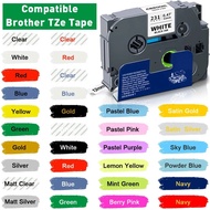 【Ready Stock】6mm 9mm 12mm Compatible Brother Label Tape brother printer tape tze131 TZE631 TZe-231 t