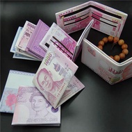 Money Printing Pattern Wallet Mens Women Unisex Ready Stock Ringgit Malaysia Thailand Baht Good Quality