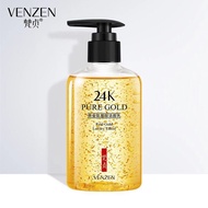 เจลล้างหน้าทองคำ VENZEN 24K PURE Gold Luxury Cleanser 200 g. โฟมล้างหน้าทองคำบริสุทธิ์ 24k  N114