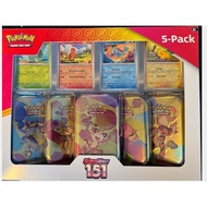 pokemon 5 tin costco pack. exclusive to USA