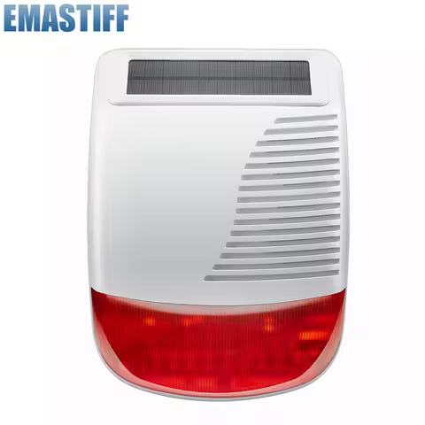 433MHz Wireless Solar Strobe Siren Waterproof For Tuya PG103 106 107 W2B W3B W4B W7B G30 G50 Home Bu