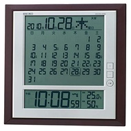 SEIKO CLOCK six day display digital radio clock SQ421B (Seiko clock) wall clock table clock combined monthly calendar function by Unknown [Japan import]