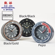 Seiko Diver's Design Bezel Alarm Clock with Silent/Quiet Sweep Second Hand and Flashing Light