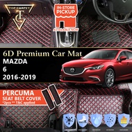 MAZDA 6 ( 2016 - 2019 ) 6D PU Leather Car Carpet VIP Car Mat Floor Mat Alas Kaki Karpet Kereta Accessories