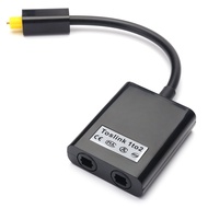 chenyang AV Adapter Optical Cable Splitter 1 in 2 Out Toslink Digital Optical Audio Splitter Fiber O