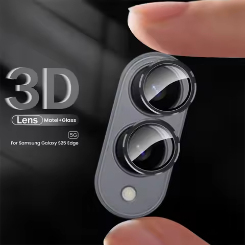 Metal Camera Protector Ring Case For Samsung Galaxy S25 Edge 5G Rear Lens Glass On Samung Sumsung S2